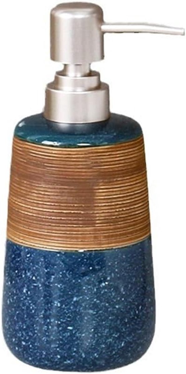 420ml Ceramic Liquid Soap Dispenser with Pump, Pump Bottle Dispenser, Refillable Hand Wash Dispenser for Liquid Lotion - ShopVlot