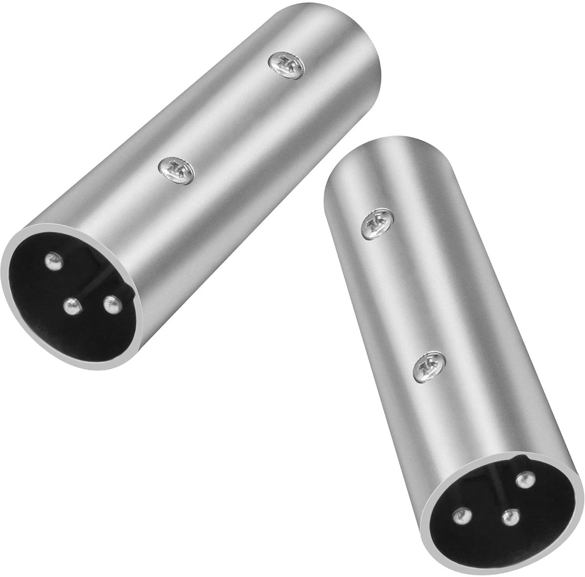 MEIRIYFA XLR Plug to Plug Pass-Through Connector Adapter, XLR 3 Pin Microphone Cable Extension Coupling Compatible - ShopVlot