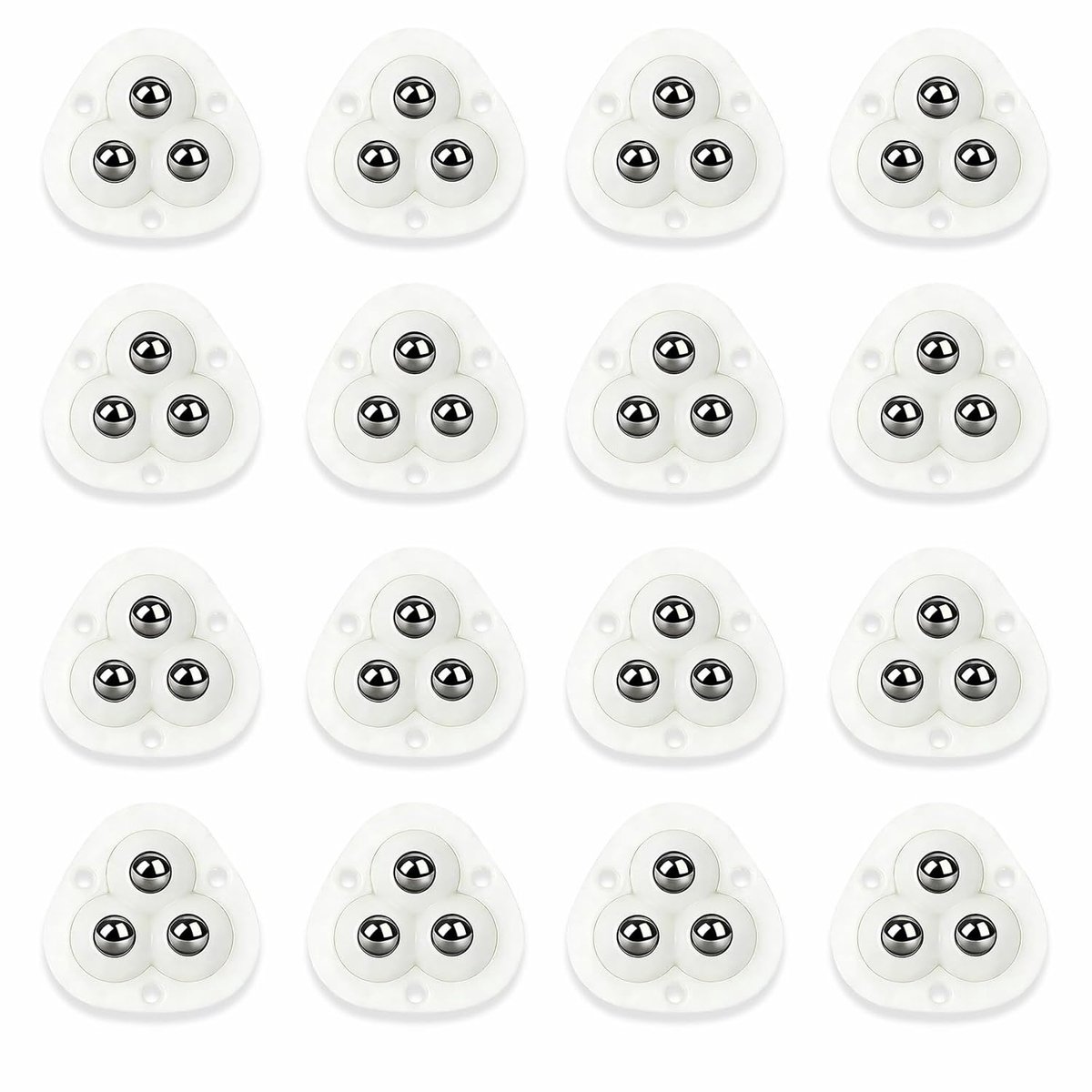 16 Pieces Small Ball Wheels, Self Adhesive Strong Wheels, Mini Furniture Wheels, Suitable for Furniture, Storage - ShopVlot