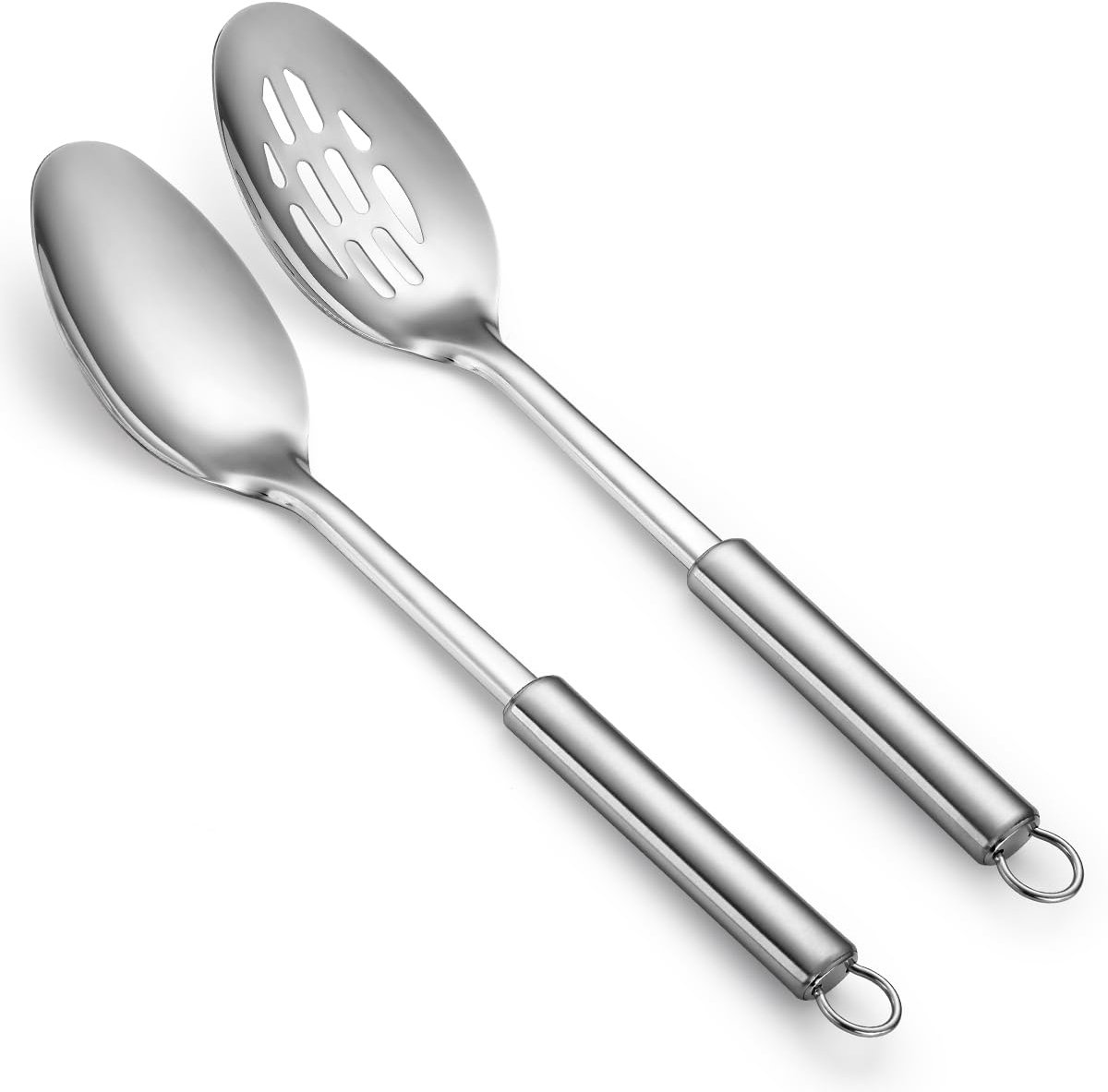 Set van kooklepels, roestvrij stalen lepelset voor mixen en serveren