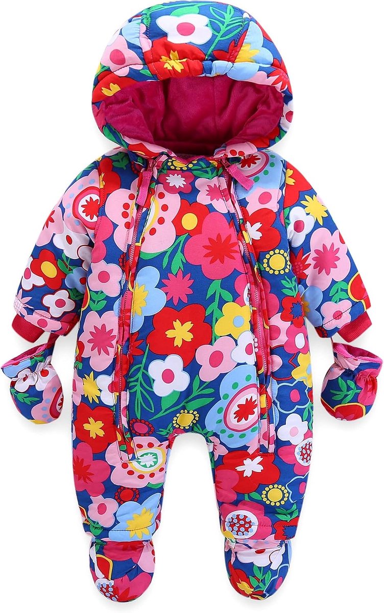 Baby winter overall 18-24 maanden - unisex met capuchon - dik en warm - ideaal voor koude dagen - ShopVlot