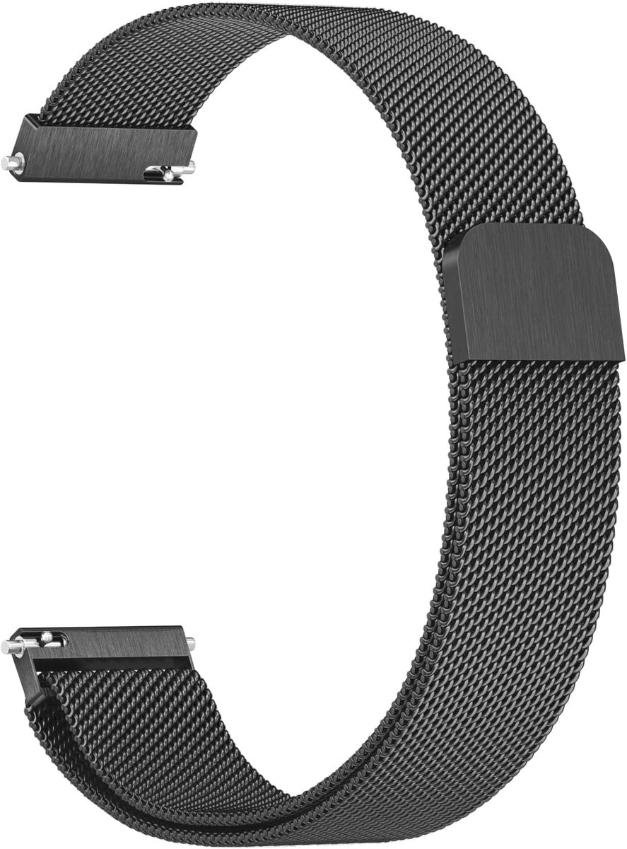 Metalen horlogeband 22mm - RVS gaas - Vervangband voor Amazfit GTR 2/3/4 - Comfortabel en stijlvol - ShopVlot