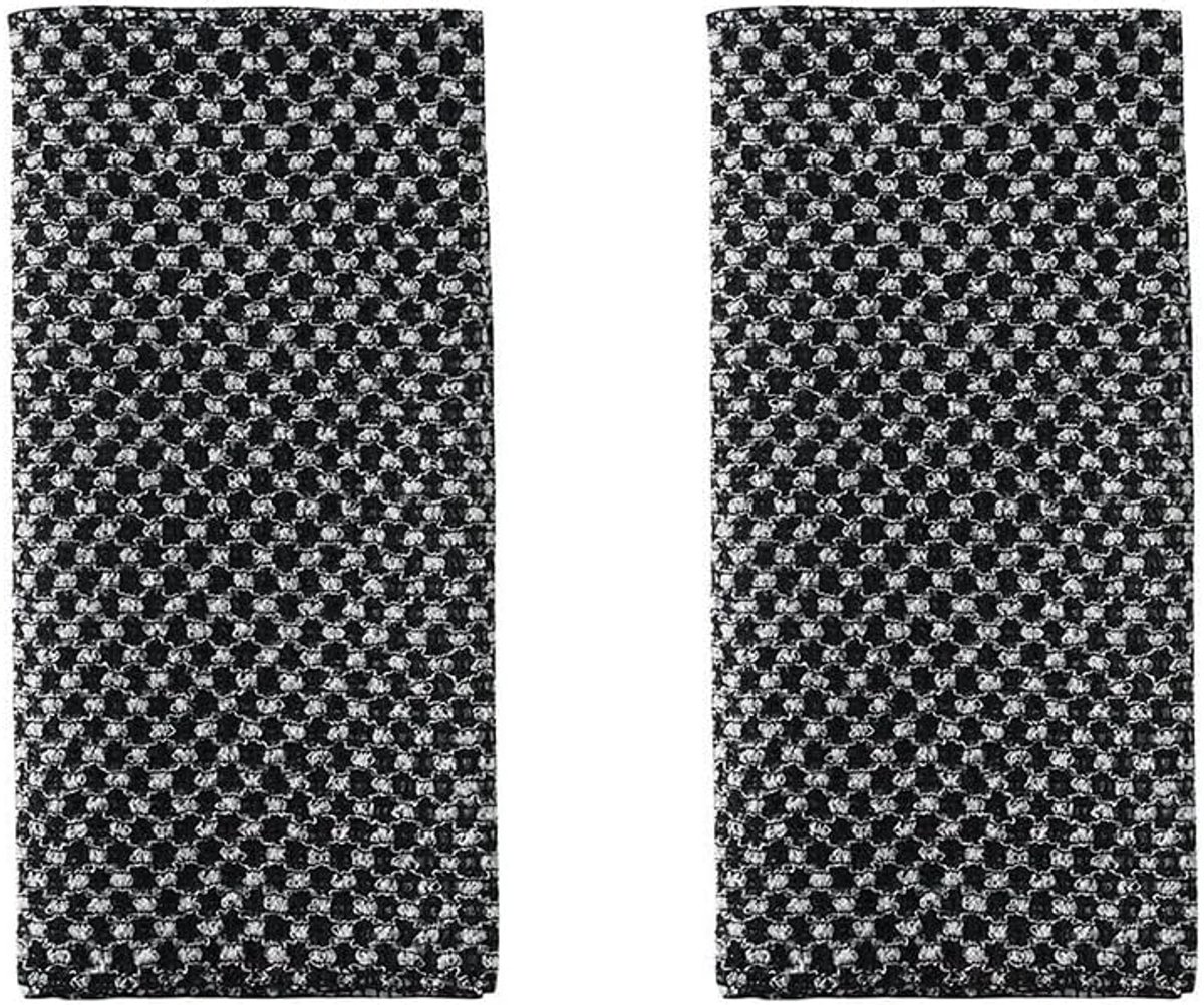Peeling-douchehanddoek 2 stuks - Zwarte mesh-rugschrobber - Antibacterieel - Ideale rugwashulp - ShopVlot