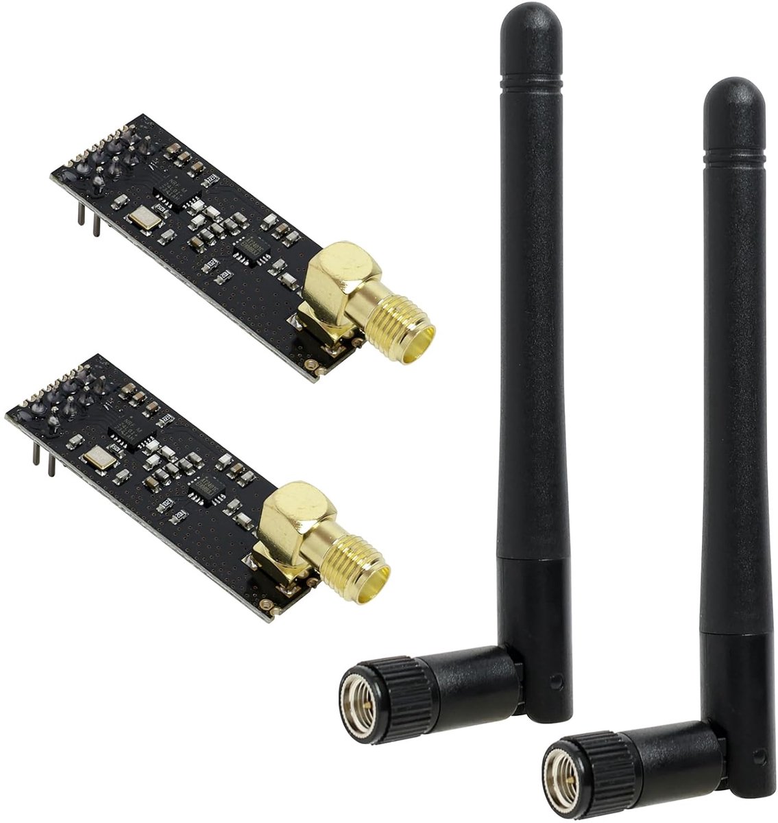 NRF24L01 + PA + LNA Module Transmitter - 2.4G RF met SMA Antenne - 1100 meter bereik - ShopVlot