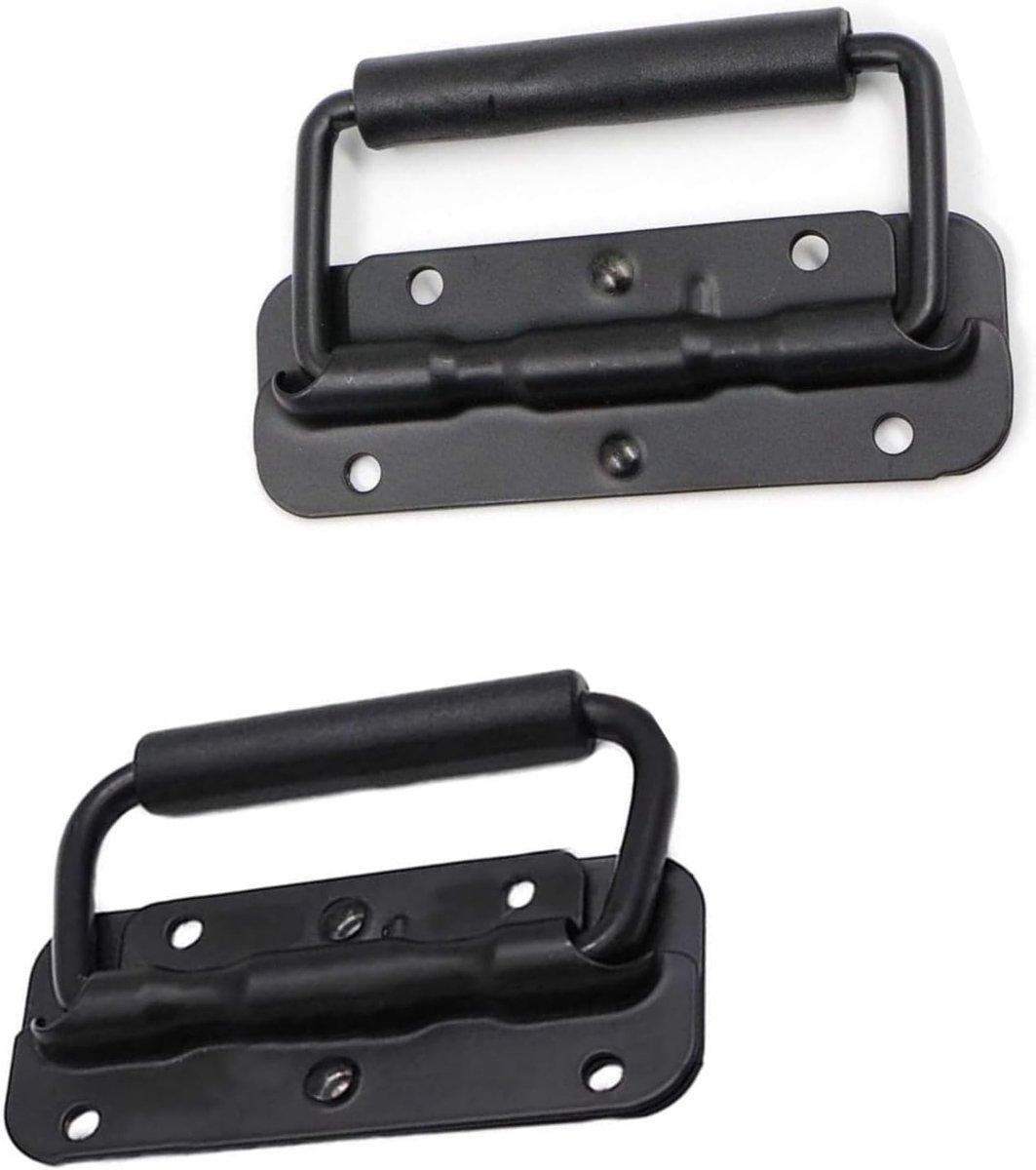 Metalen handgrepen set van 2 - RVS handvatten 100mm - Voor koffers, kisten en planken - Duurzaam en weerbestendig - ShopVlot