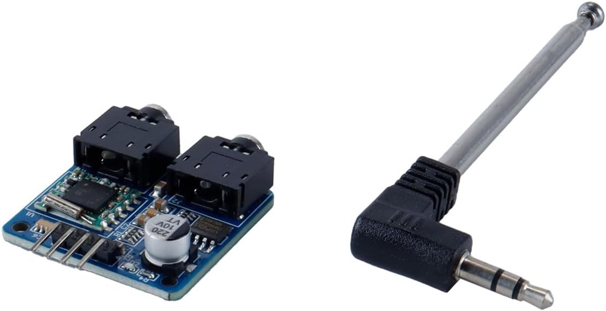 FM radio module stereo - telescopische antenne - 76-108 MHz - eenvoudig te gebruiken - ShopVlot