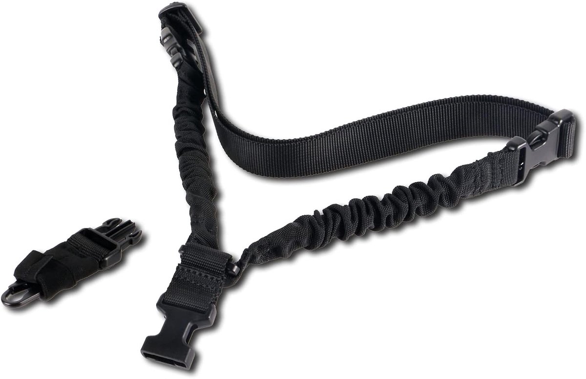 1-Point Sling QD Sling, Quick Adjustable Length Strap, Nylon Webbing, Multifunctional Shoulder Strap with Metal Hook - ShopVlot