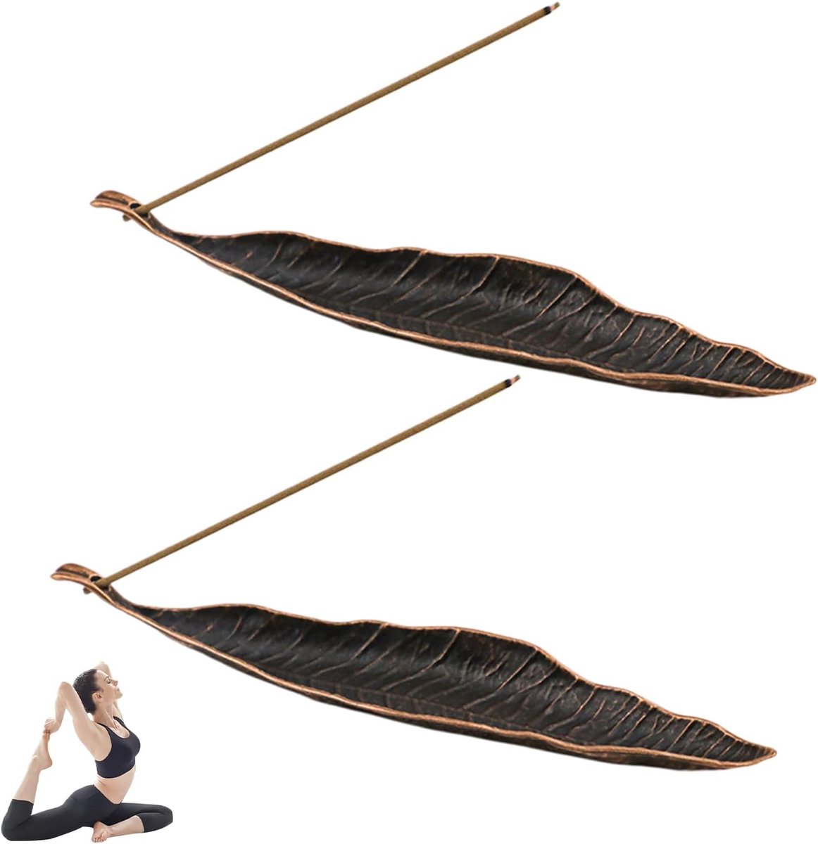 2 stuks wierookstokjeshouders, wierookstokjeshouder, wierookstokjeshouder voor thuis, kantoor, yoga, meditatie - ShopVlot