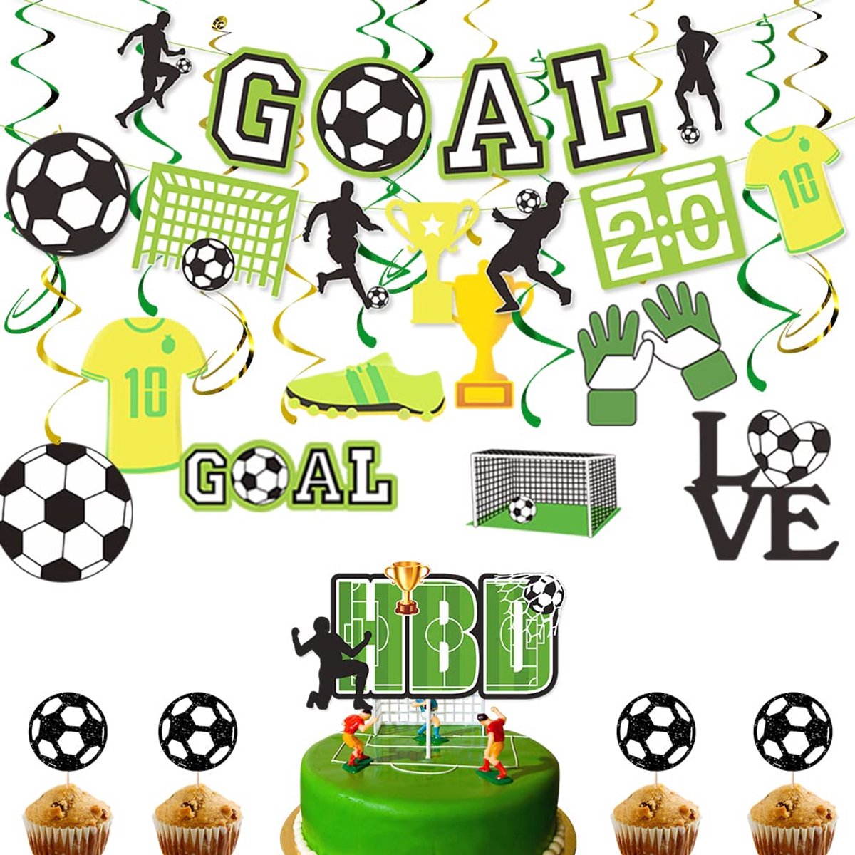 Football World Cup Theme Decoration, Football Party Decorations, Football Boy Birthday Decorations, Football Hanging - ShopVlot