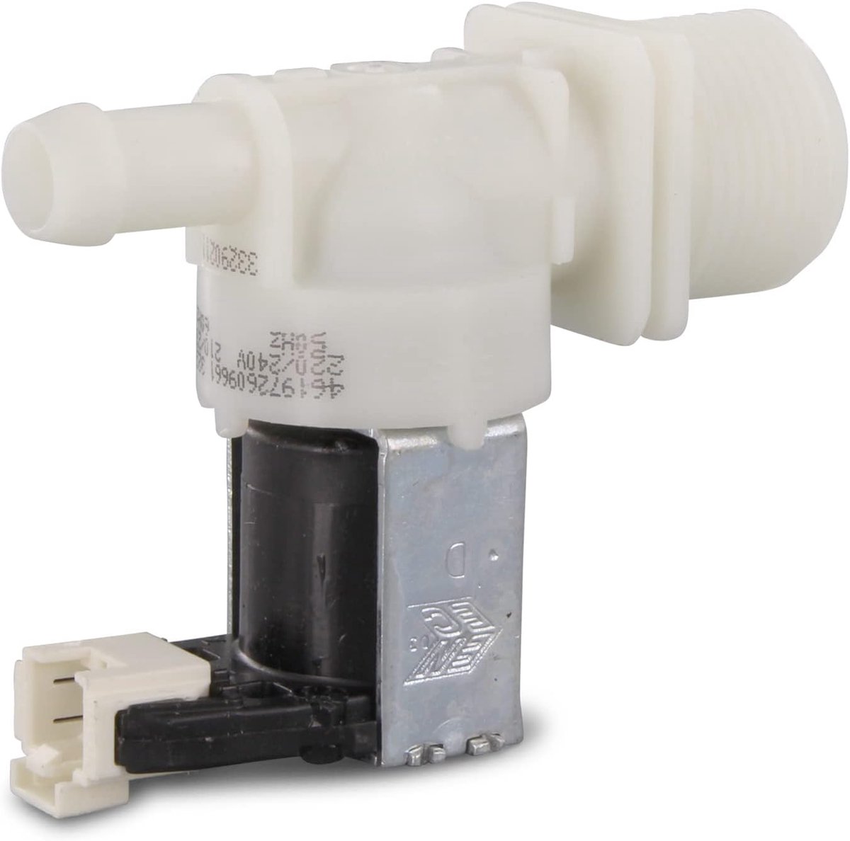 Solenoid valve valve 1-gang, 180° spout Ø 10 mm for Whirlpool Bauknecht Ignis 480140102032 for dishwasher dishwasher - ShopVlot