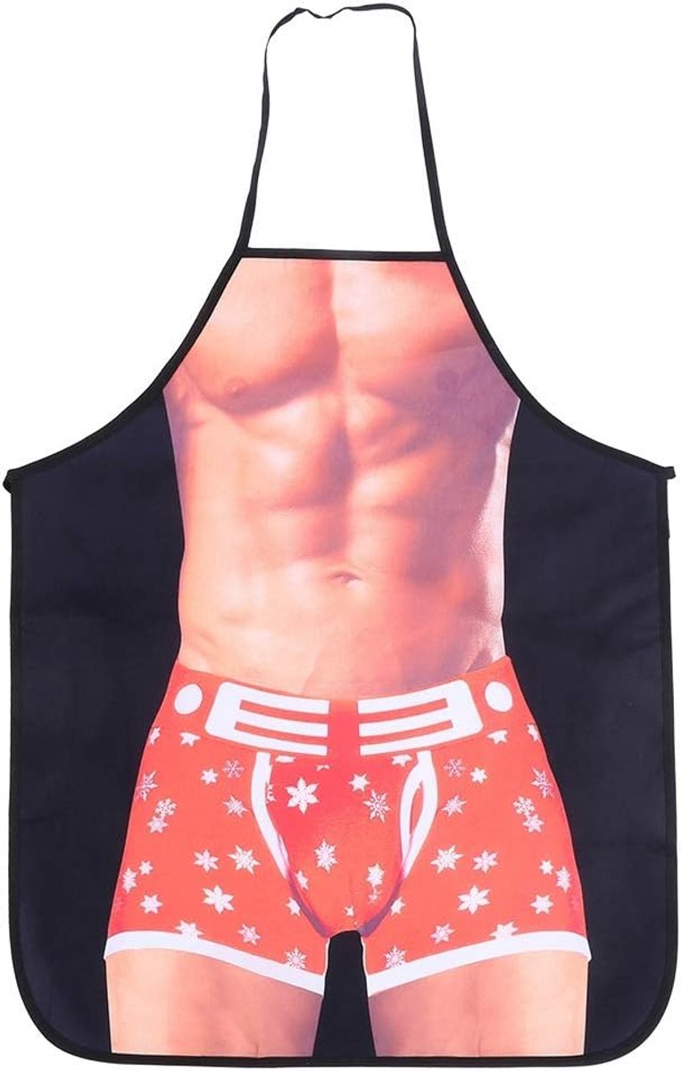 Funny Cooking Apron, Waterproof Sexy Man Woman Apron for Kitchen with 3D Design Easy To Wear Washing Prevents Dust and - ShopVlot