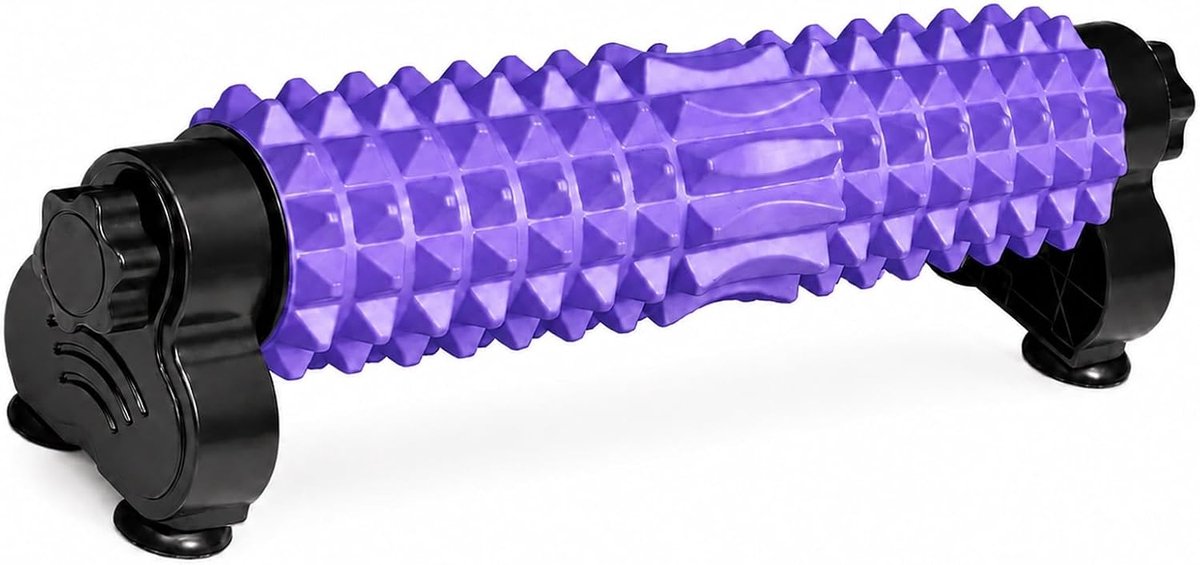 GOOGO Fasciaroller met Standaard, 54 cm voor Wervelkolom en Rug, Yoga, Pilates, Rekken en Spierontspanning - ShopVlot