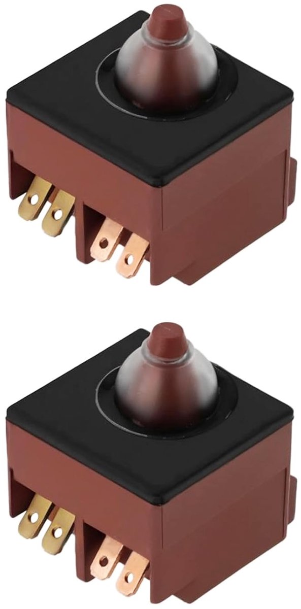 Hoekslijper schakelaar vervangingsonderdeel - 2 stuks - Compatibel met Makita 9553NB 9554 9555 - Eenvoudige installatie - ShopVlot