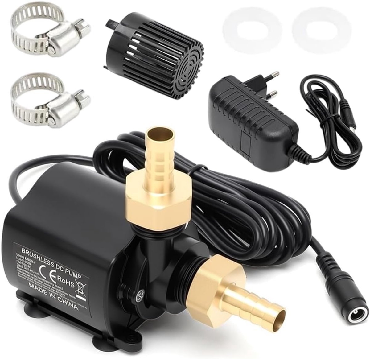 Waterpomp 12 V met 5 snelheden - onderwaterpomp - 800 l/h - ideaal voor vijver - ShopVlot