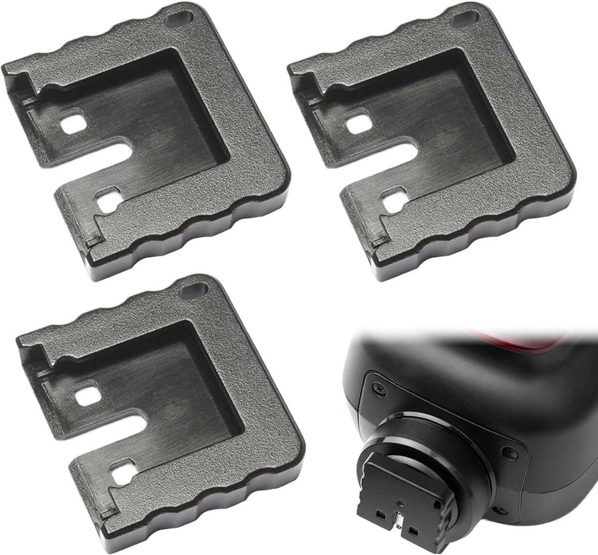Schoenbeschermers set van 3 - Vervangende ABS hoes - Robuust en lichtgewicht - Beschermt hot shoe aansluiting - ShopVlot