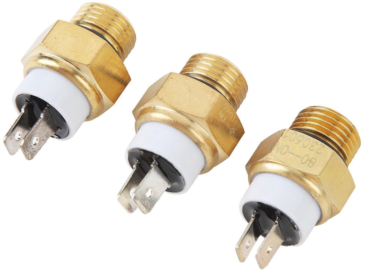 Temperatuursensor schakelaar M16x1.5MM - 3 stuks - Hoge nauwkeurigheid - Betrouwbare motorregeling - ShopVlot