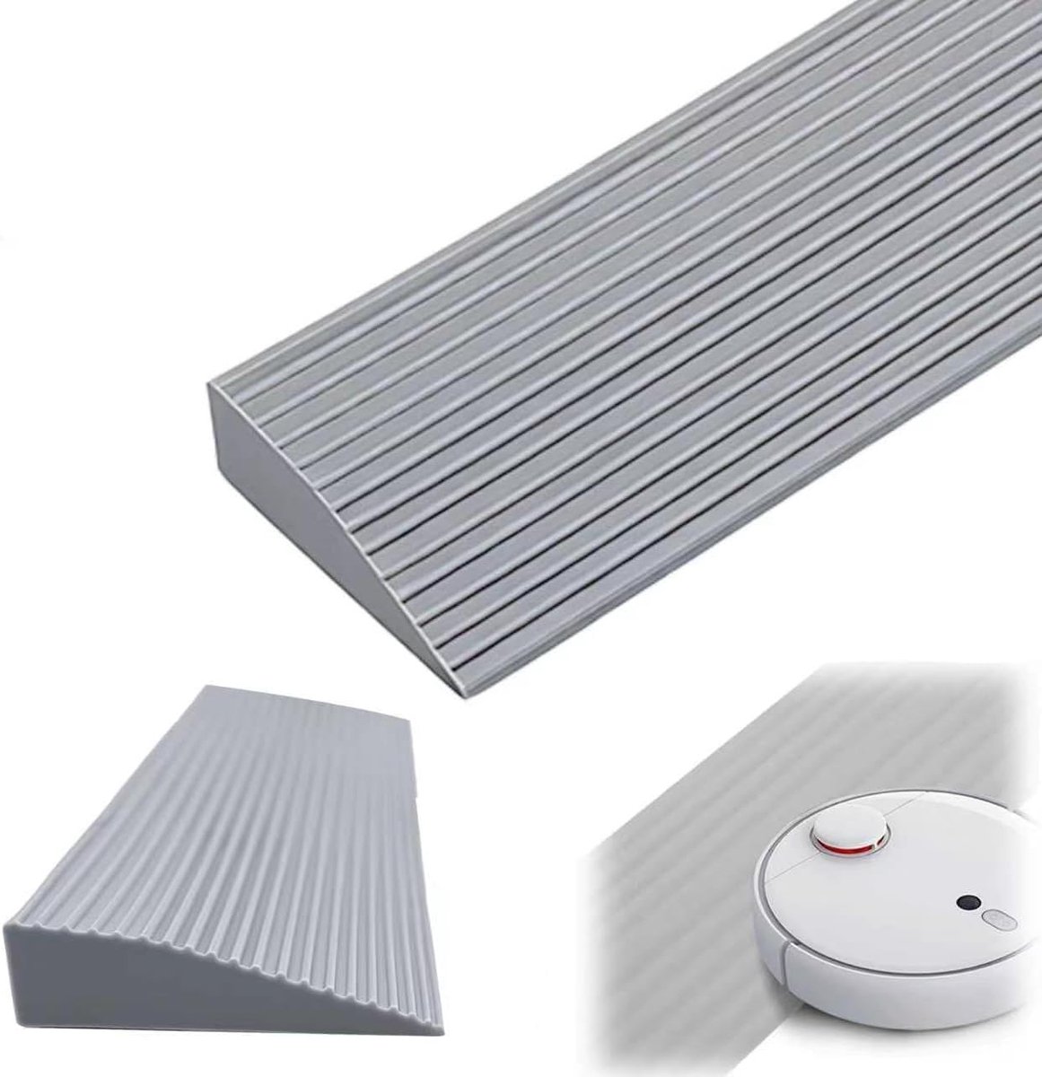 PVC Wheelchair Ramp, Threshold Ramp with Non-Slip Rubber Surface for Door Thresholds, Wheelchair, Walker, Pushchair - ShopVlot