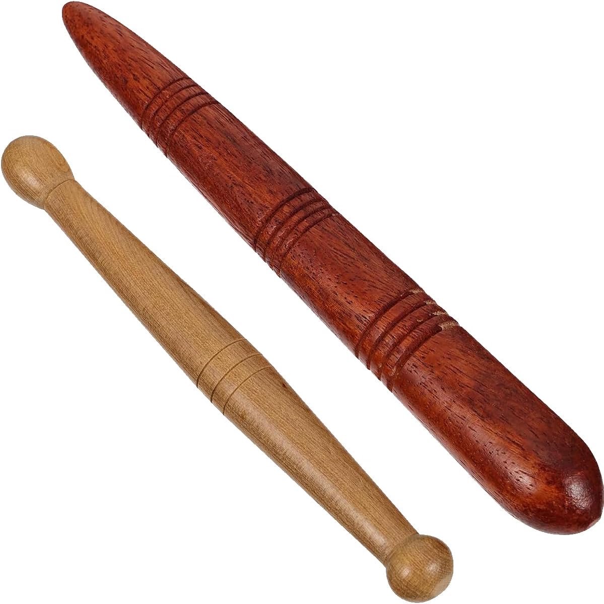2 x reflex zone massage foot bed, hand massage, small, wood, Thai manual pen, traditional hand tool, foot and body - ShopVlot