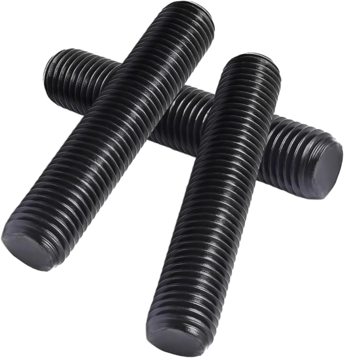 10 Stuks M12 x 95 mm Volledig Schroefdraad Stang, Hoogwaardige Koolstofstaal Bevestigingsmiddelen voor Meubels en Industrie, Duurzaam en Betrouwbaar