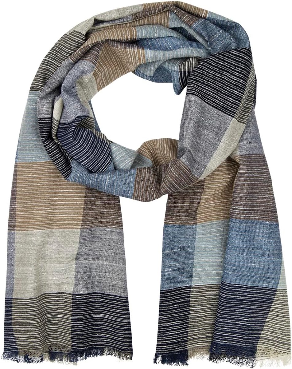 Sjaal licht - 100% biologisch katoen - multicolor - ideaal voor elke outfit - ShopVlot