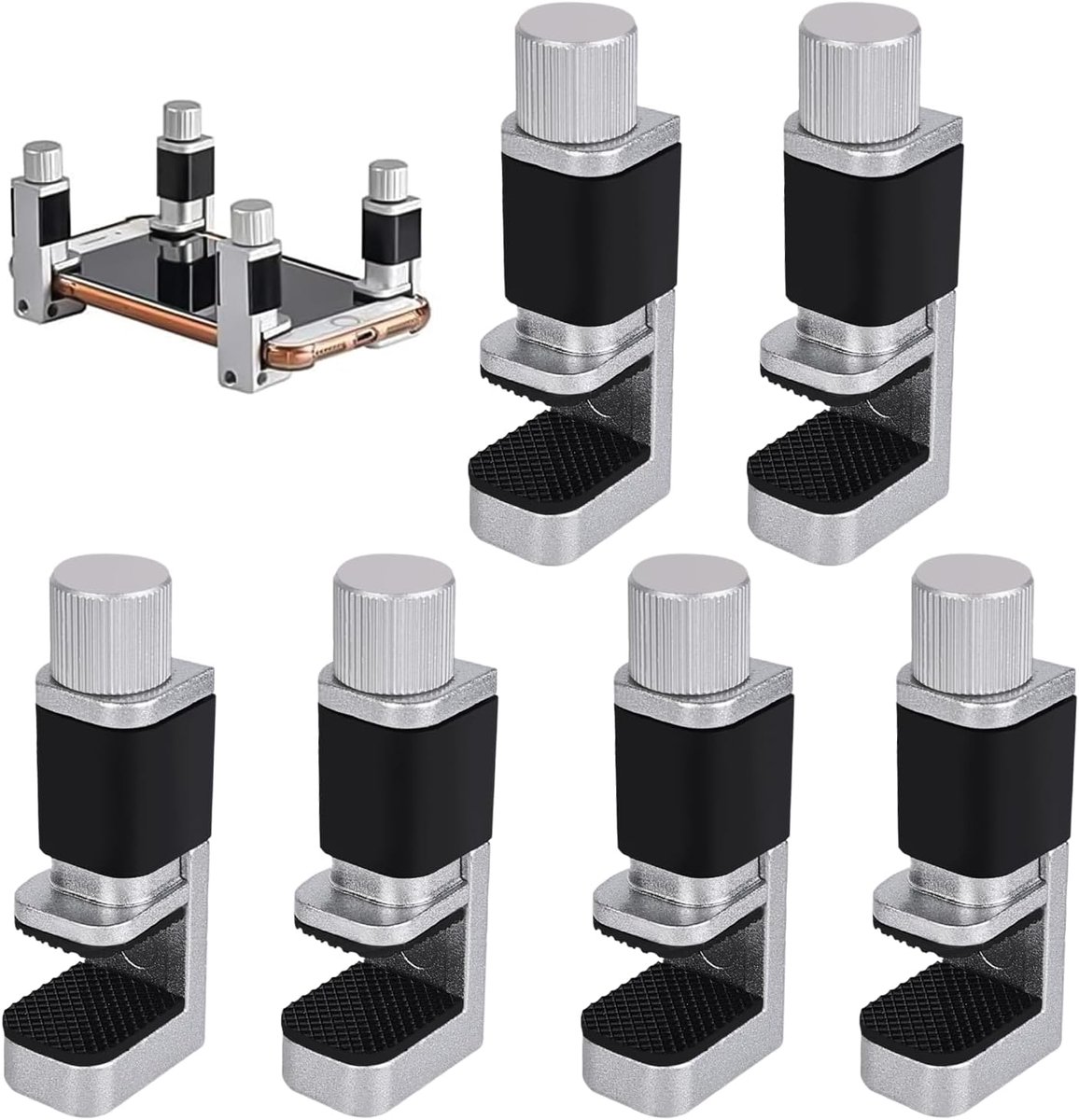 LCD display clips met verstelbare metalen klemmen - 6 stuks - ideaal voor schermreparatie - ShopVlot
