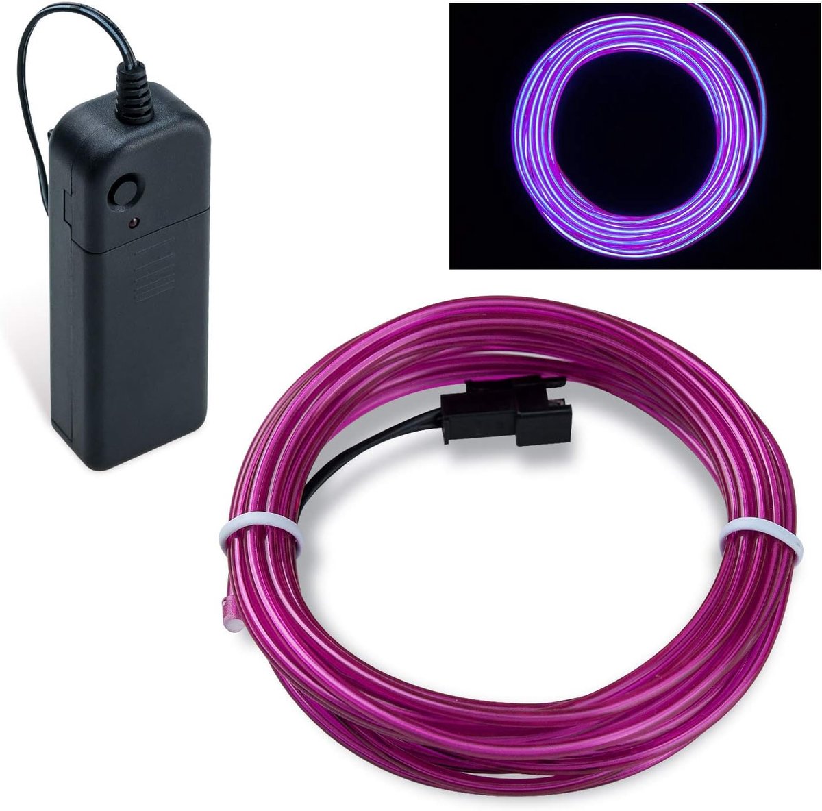 Neon verlichting 5m - waterproof EL draad - 3 verlichtingsmodi - ideaal voor feestdecoratie - ShopVlot