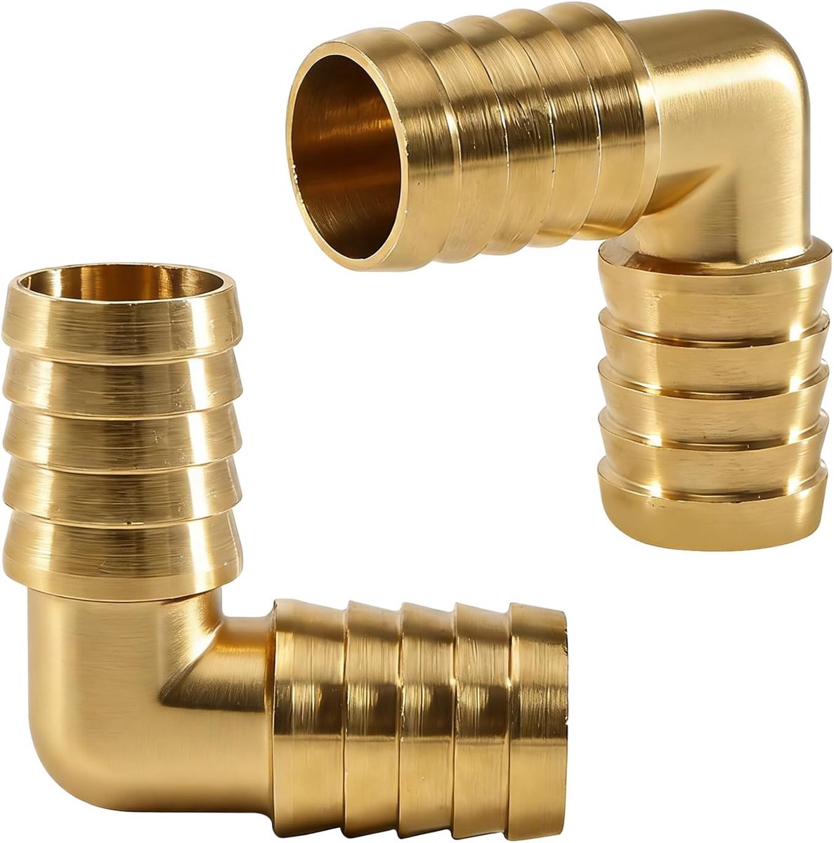 2pcs L Hose Connectors, 25mm 2-Way Hose Connector, Brass 90° Angle Tube Connector, L Shape Angle Hose Connector, 25mm - ShopVlot