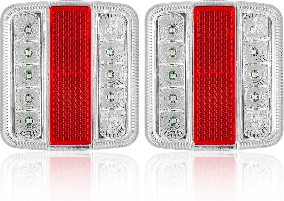 2pcs LED Lights For Trailers, Submersible Tail Light For Trailer, Led Trailer Tail Lights 12V With 5 Functions - ShopVlot