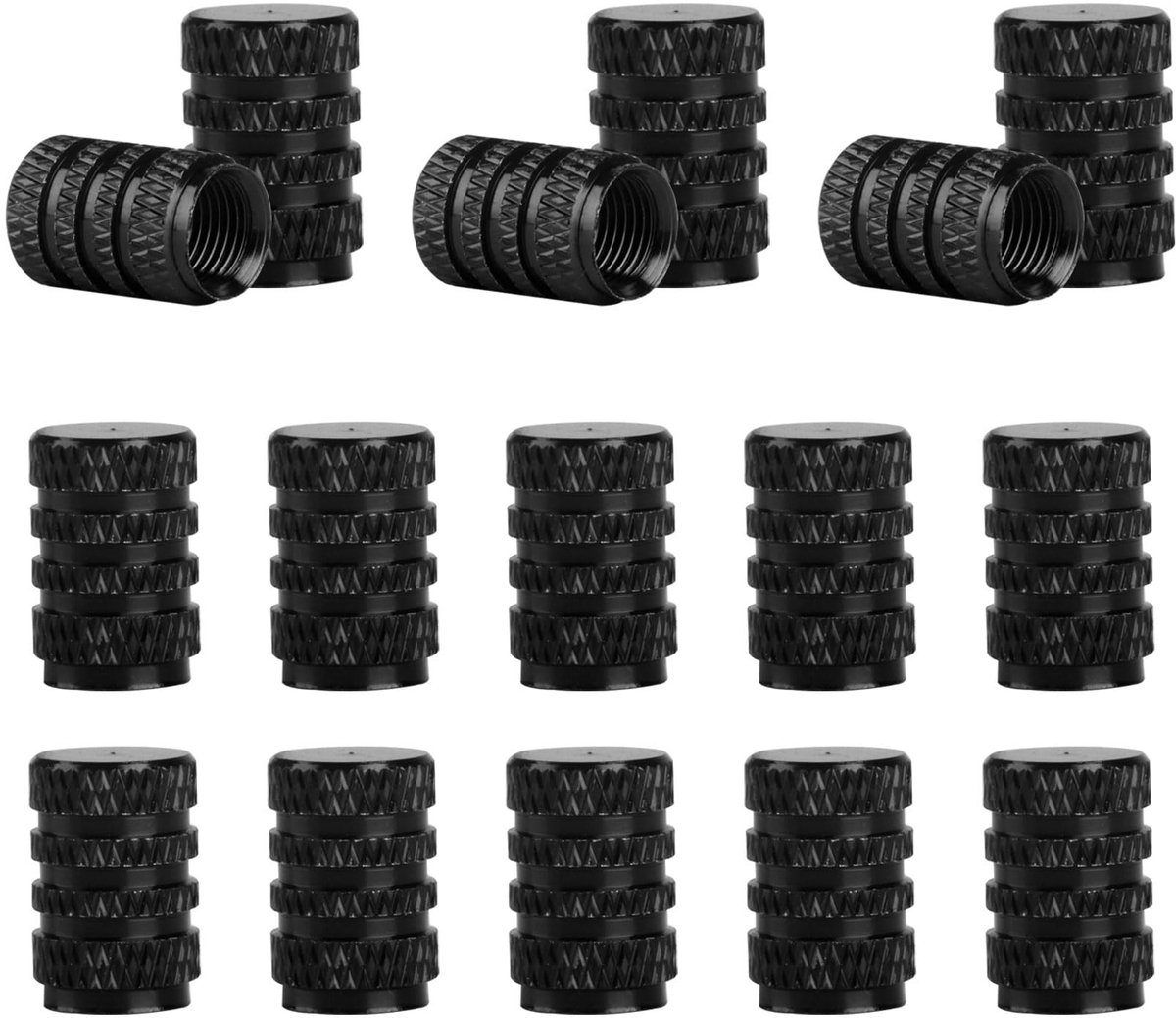 Solidchoice - Set van 16 Aluminium Ventieldopjes voor Auto en Motorfiets