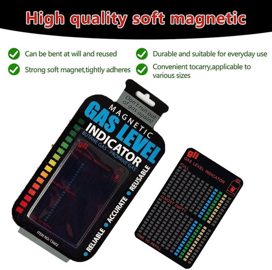 GLI Magnetic Filling Level Indicator for Gas Cylinders, Filling Level Indicator, Reusable, for Home, Kitchen - ShopVlot — afbeelding 4