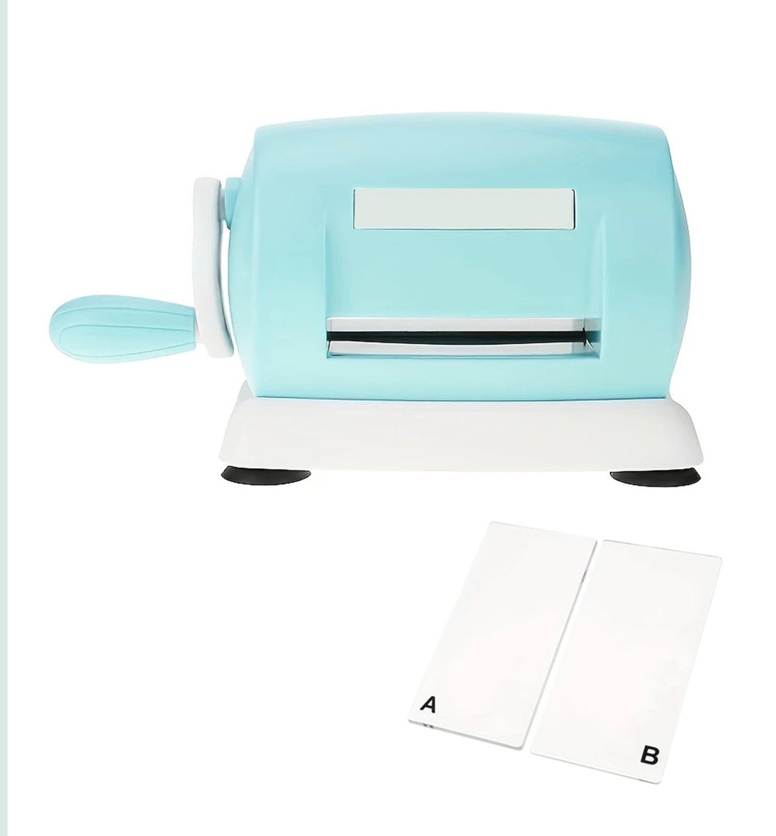 Stansmachine voor vilt - opening 16 cm - inclusief reliëfplaat - ideaal voor uitnodigingen maken - ShopVlot