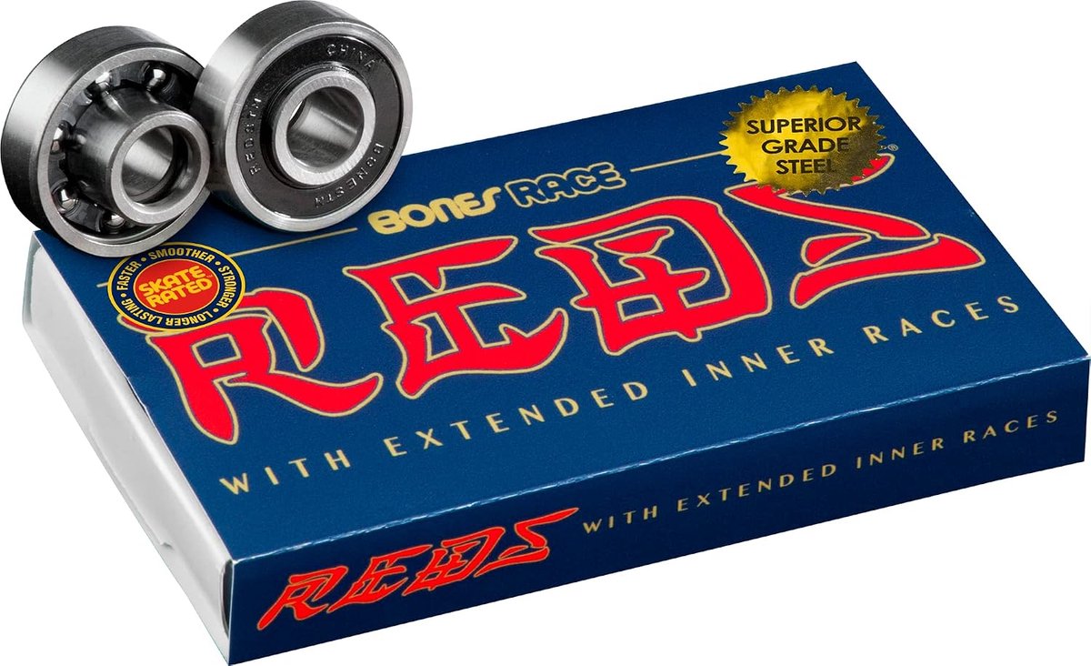 Lagers voor skateboarden - 8 stuks - zilver - hoge kwaliteit - soepel rijden - ShopVlot