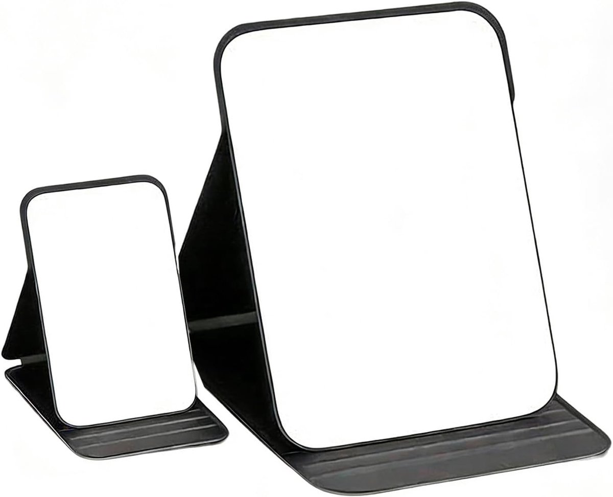 Make-up Spiegel 20 x 15 cm - Vouwbaar - Verstelbare Hoeken - Ideaal voor Reizen - ShopVlot