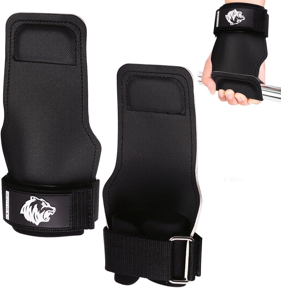 Wrist Bands voor krachttraining - Deadlift handschoenen en pads - Veilige grip en polsbescherming - Ideaal voor fitness - ShopVlot