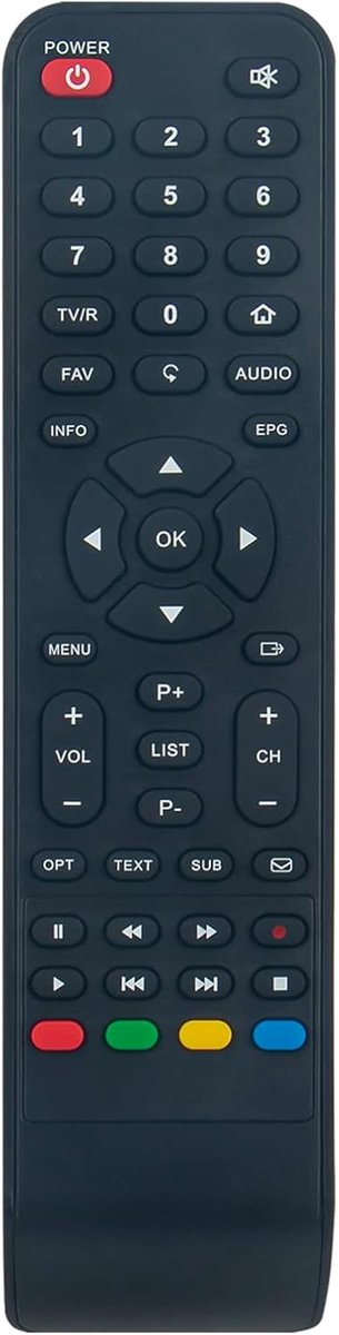 ALLIMITY Replce Remote Control Suitable for Strong TV SRT 8541, SRT 8540, SRT 8210, SRT 8211, SRT 7006 HD, SRT 7007 - ShopVlot