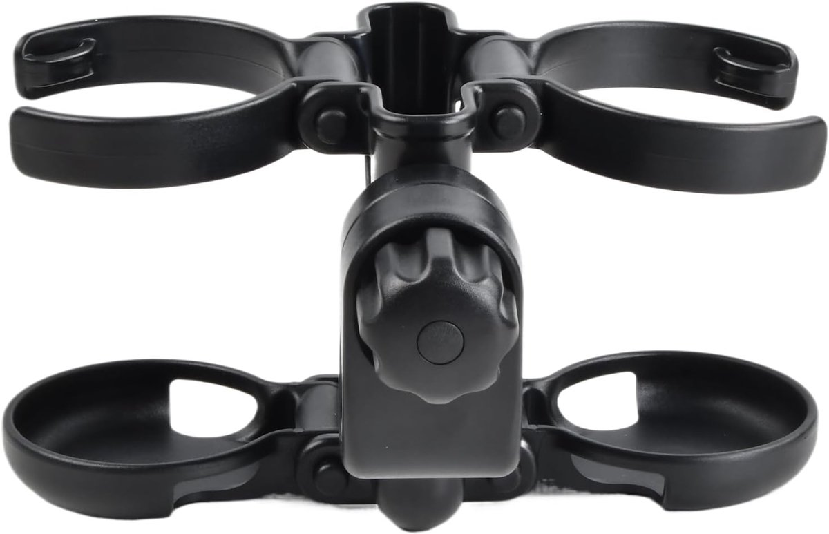 Dubbele bekerhouder voor kinderwagen, 3-in-1 telefoonhouder voor kinderwagen, flessenhouder kinderwagen voor baby's - ShopVlot