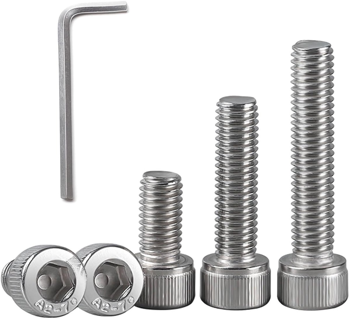 20pcs Screws Cylinder Head Screws M5x20mm, Flat Head Screws Stainless Steel Hex Head Screws Hex Head Screws Machine - ShopVlot