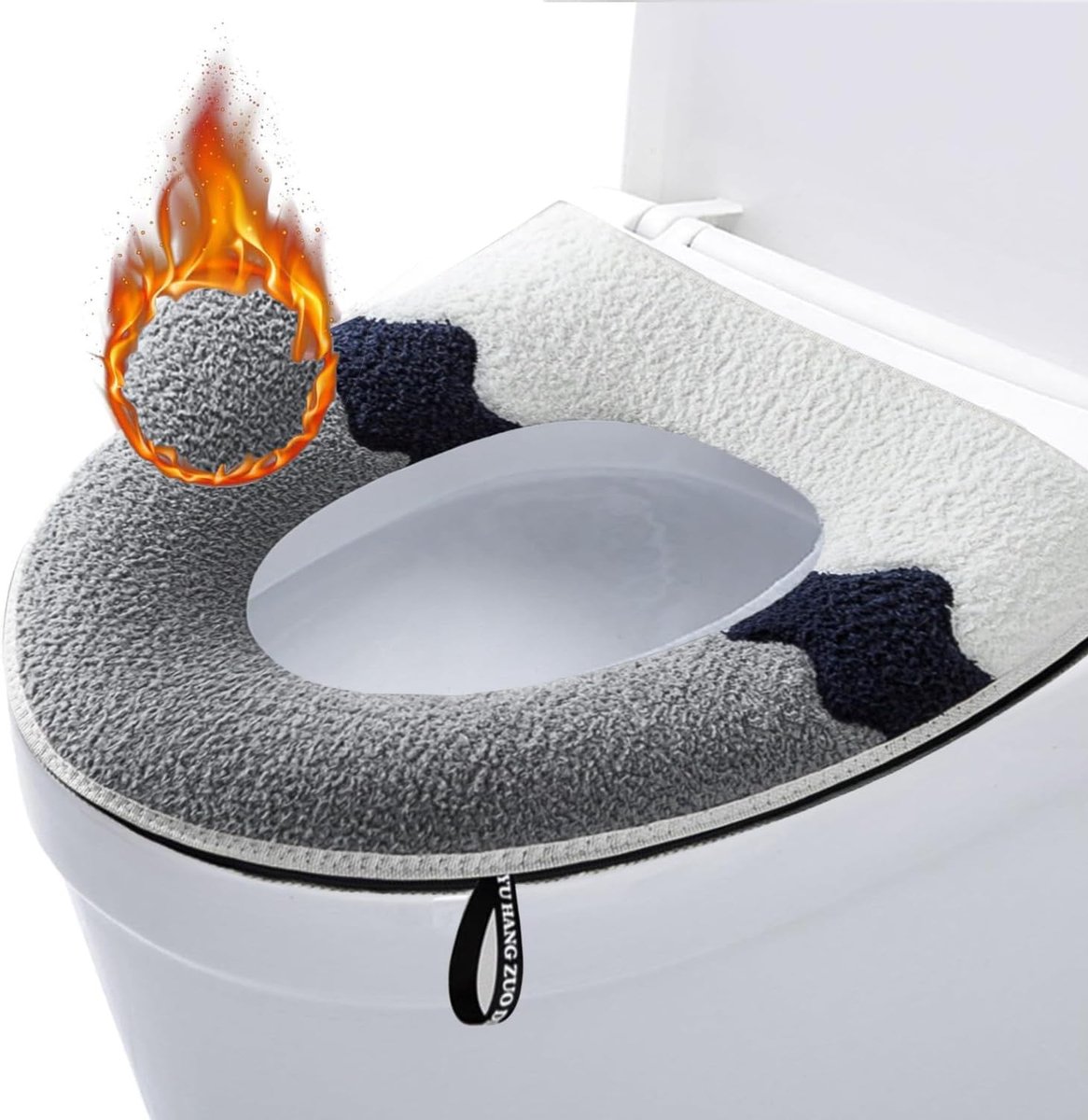 Toiletzitting met handgreep - Pluche - Modern design - Verhoogt hygiëne - ShopVlot