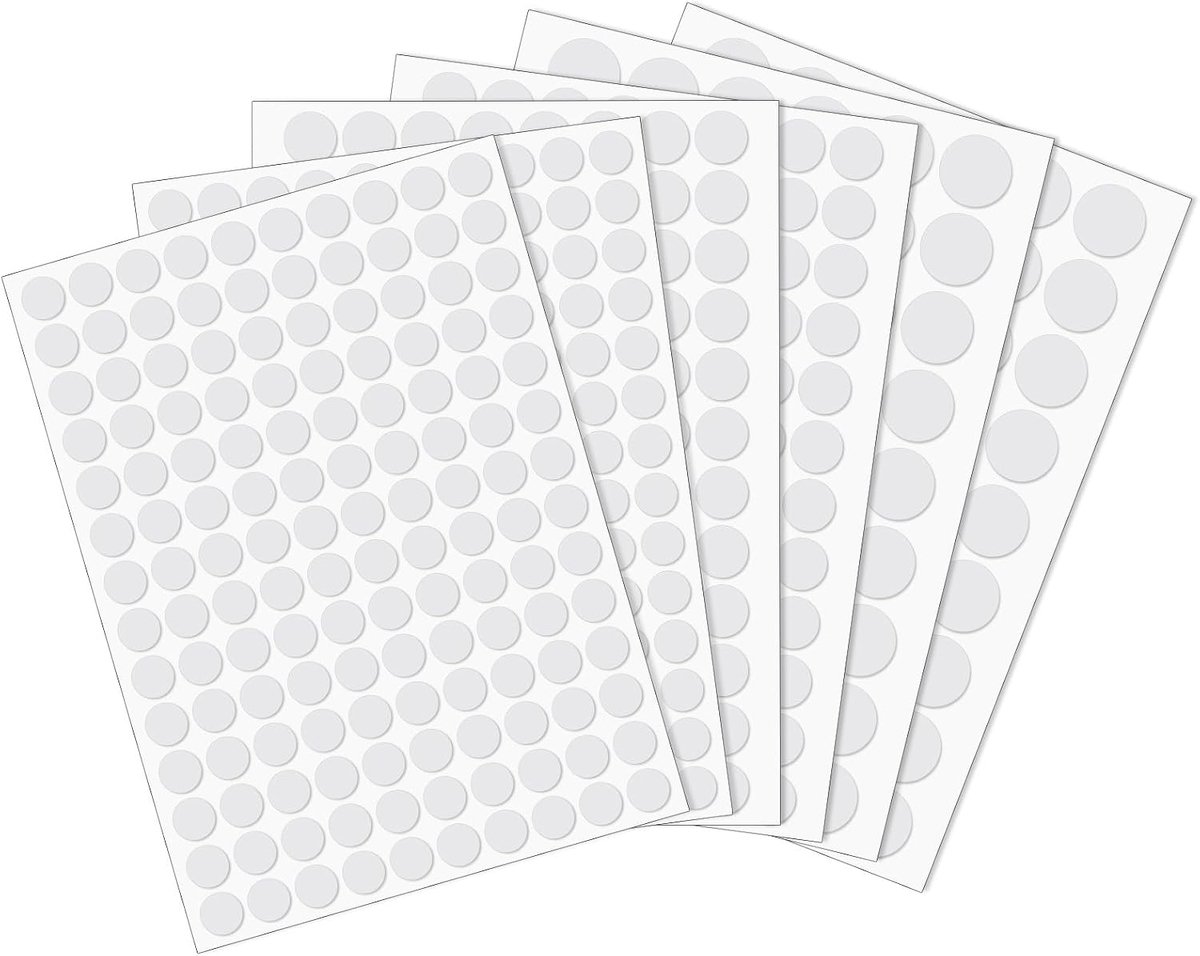 Screw covers 12mm 15mm 21mm - zelfklevend PVC - waterdicht - ideaal voor meubels - ShopVlot