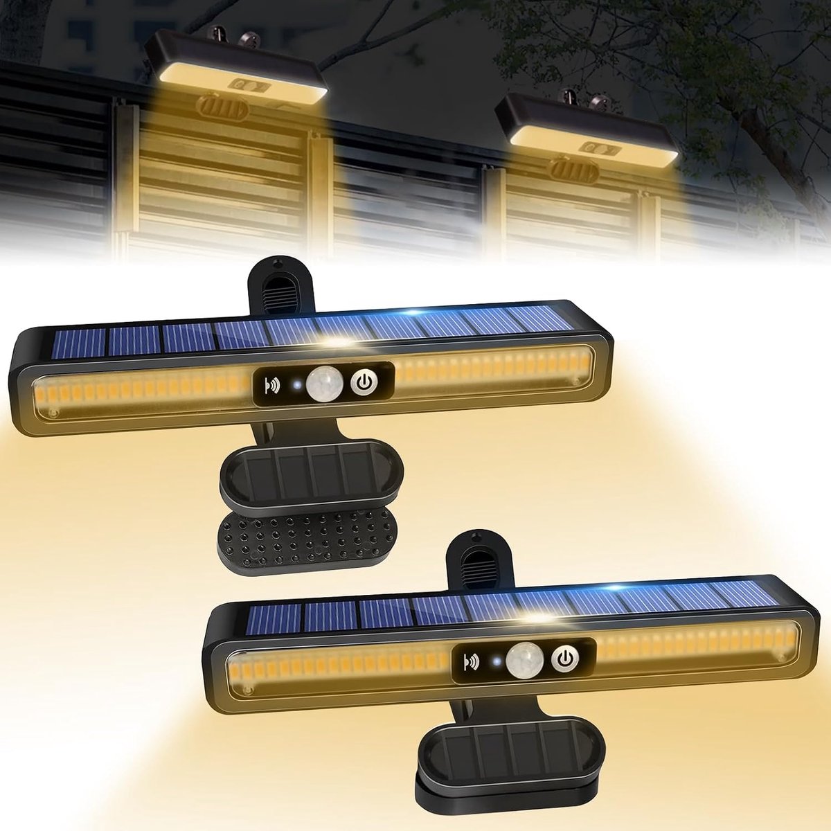 Solar buitenverlichting - 2 stuks - tricolor - waterdicht IP65 - ideaal voor trappen en tuinen - ShopVlot