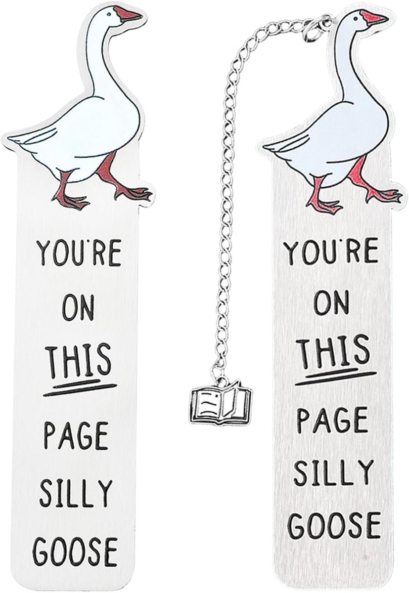 Bladwijzers Witte Gans - Metaal - Duurzaam en decoratief - Perfect voor boekenliefhebbers - ShopVlot