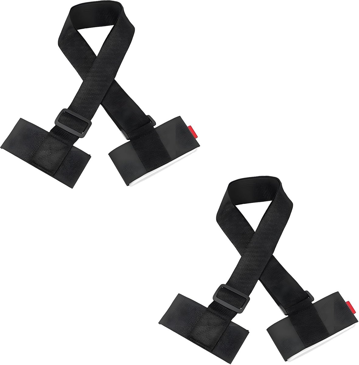 Ski strap set van 2 - verstelbare schouderbanden - met padded sluiting - comfortabel skiën en transporteren - ShopVlot