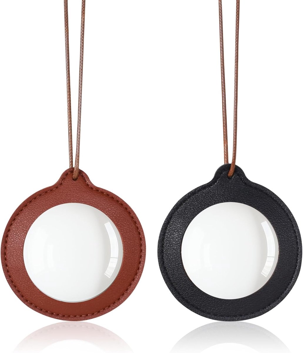 Vergrootglas 3x - leer en glas - met lanyard - ideaal voor lezen en details bekijken - ShopVlot