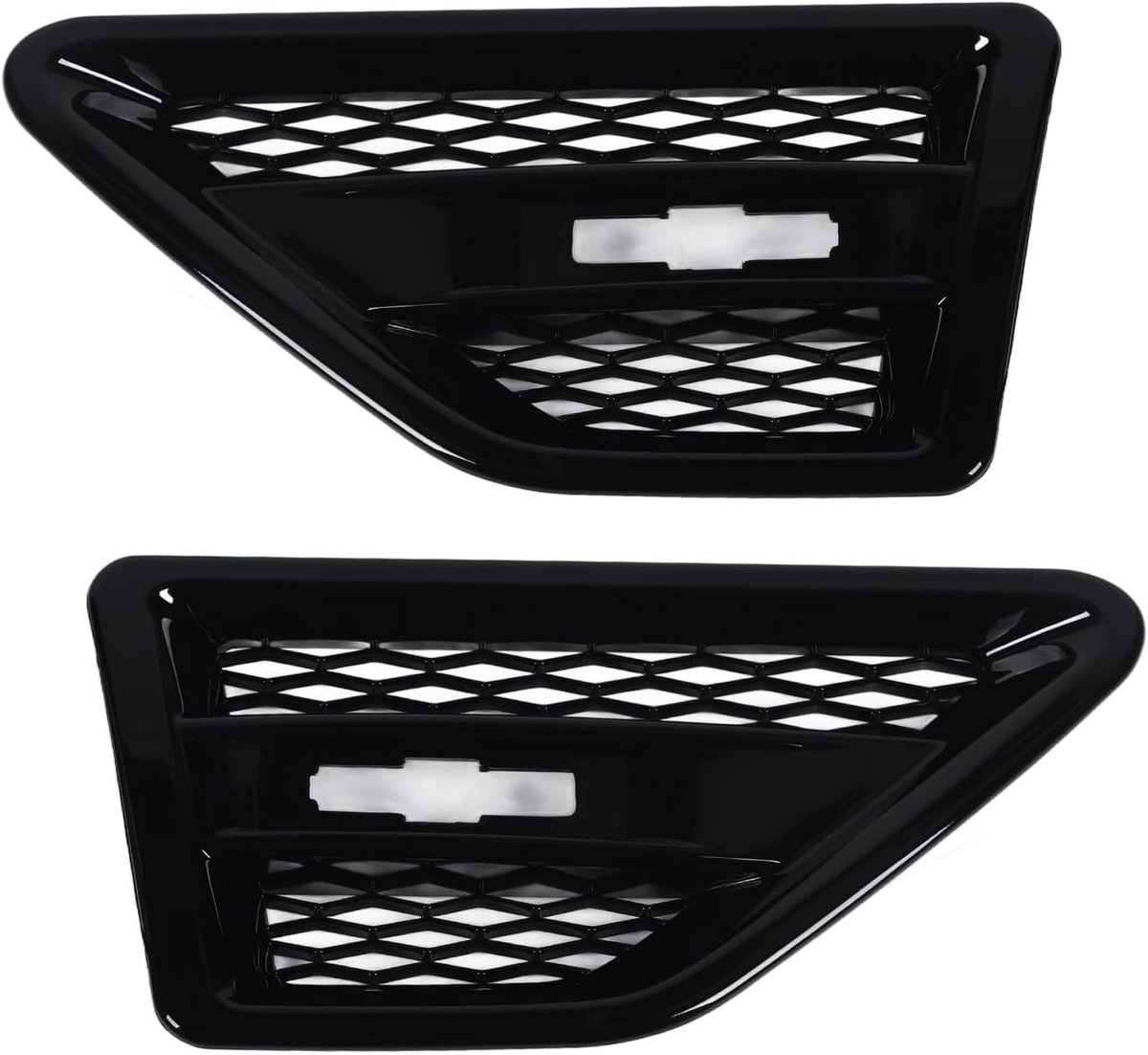 Lateral ventilatierooster set - mesh voor lange levensduur - elegant zwart - beschermt interne componenten - ShopVlot