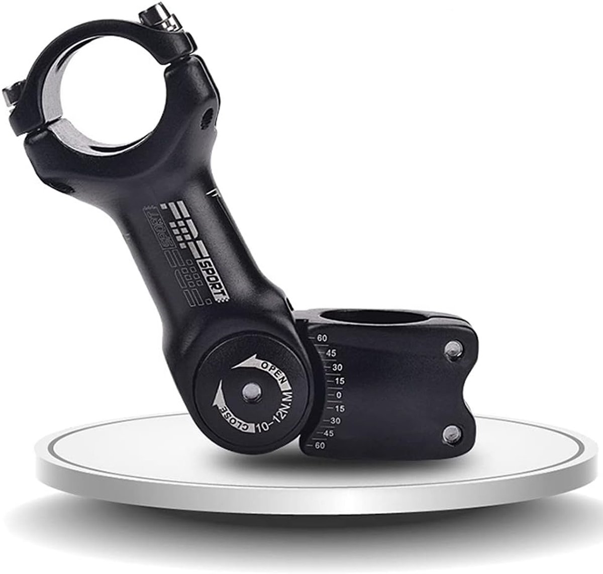 Fietsstem ±60 graden 31.8mm - Aluminium - Verstelbaar - Verbeter je fietshouding - ShopVlot