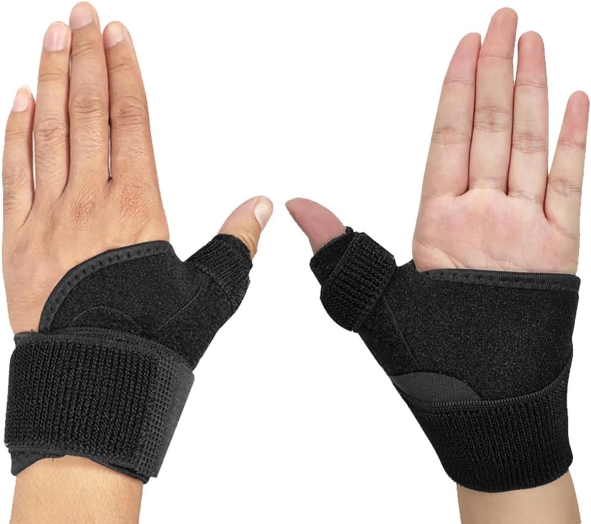 Pack of 2 premium thumb bandages, compressed thumb joint stabilization, compression, reversible thumb and wrist - ShopVlot