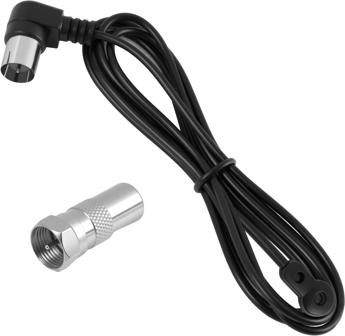 75 Ohm FM Radio Antenna with Coaxial Cable and F Adapter, Dipole Antenna for AV Receiver, HiFi Amplifier, Tuner and - ShopVlot