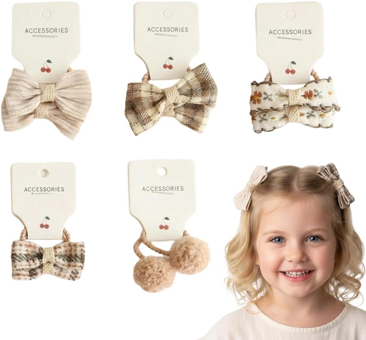 Pack of 10 Women's Hair Bows for Girls Hair Accessories for Girls with Bow Hair Bows for Girls Girls Kids - ShopVlot