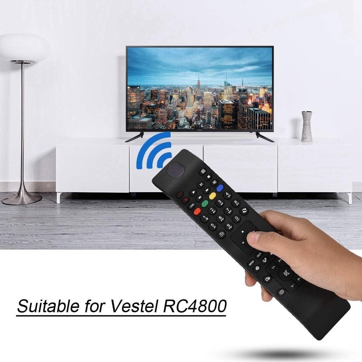 Vervangende Universele Afstandsbediening voor Vestel TV, Compatibel met RC4800, Eenvoudig in Gebruik en Betrouwbaar