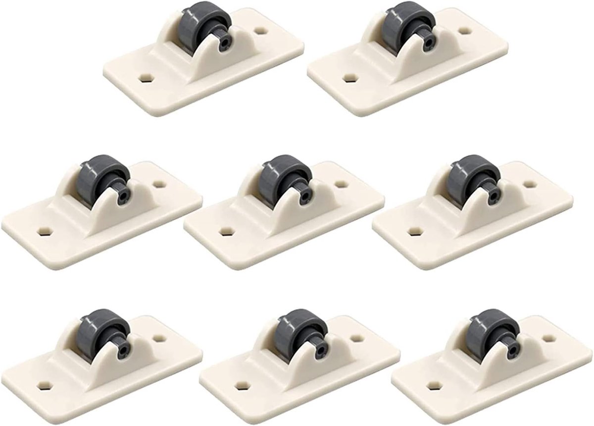 Kleine meubelwielen 4,8 cm - zelfklevend - robuust ABS - ideaal voor meubels en dozen - ShopVlot